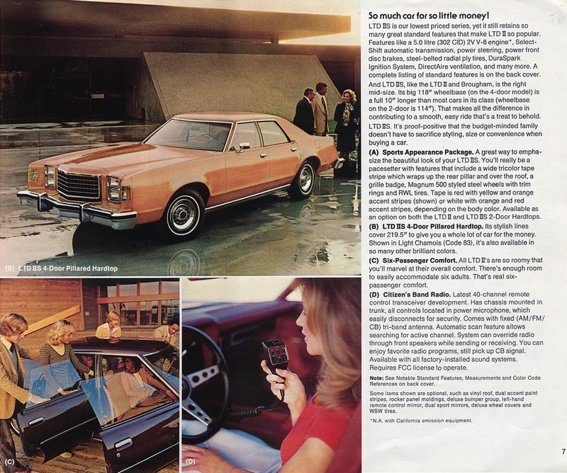 1978 Ford LTD II Brochure Page 9